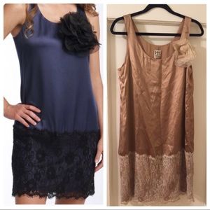 NWT $695 haute hippie rose corsage charmeuse dress